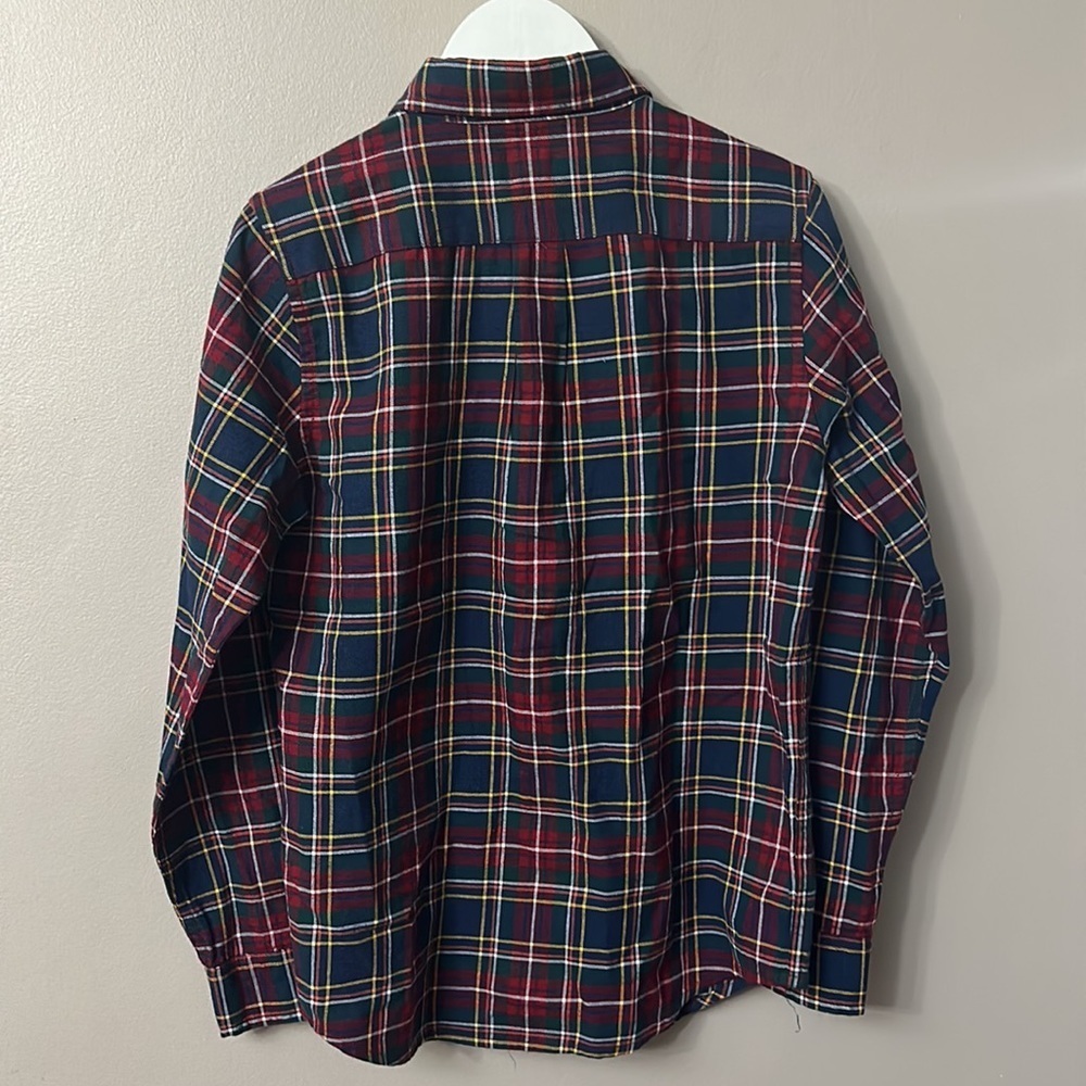 Janie and Jack Plaid Button Down Shirt Size 10 - Picture 7 of 7